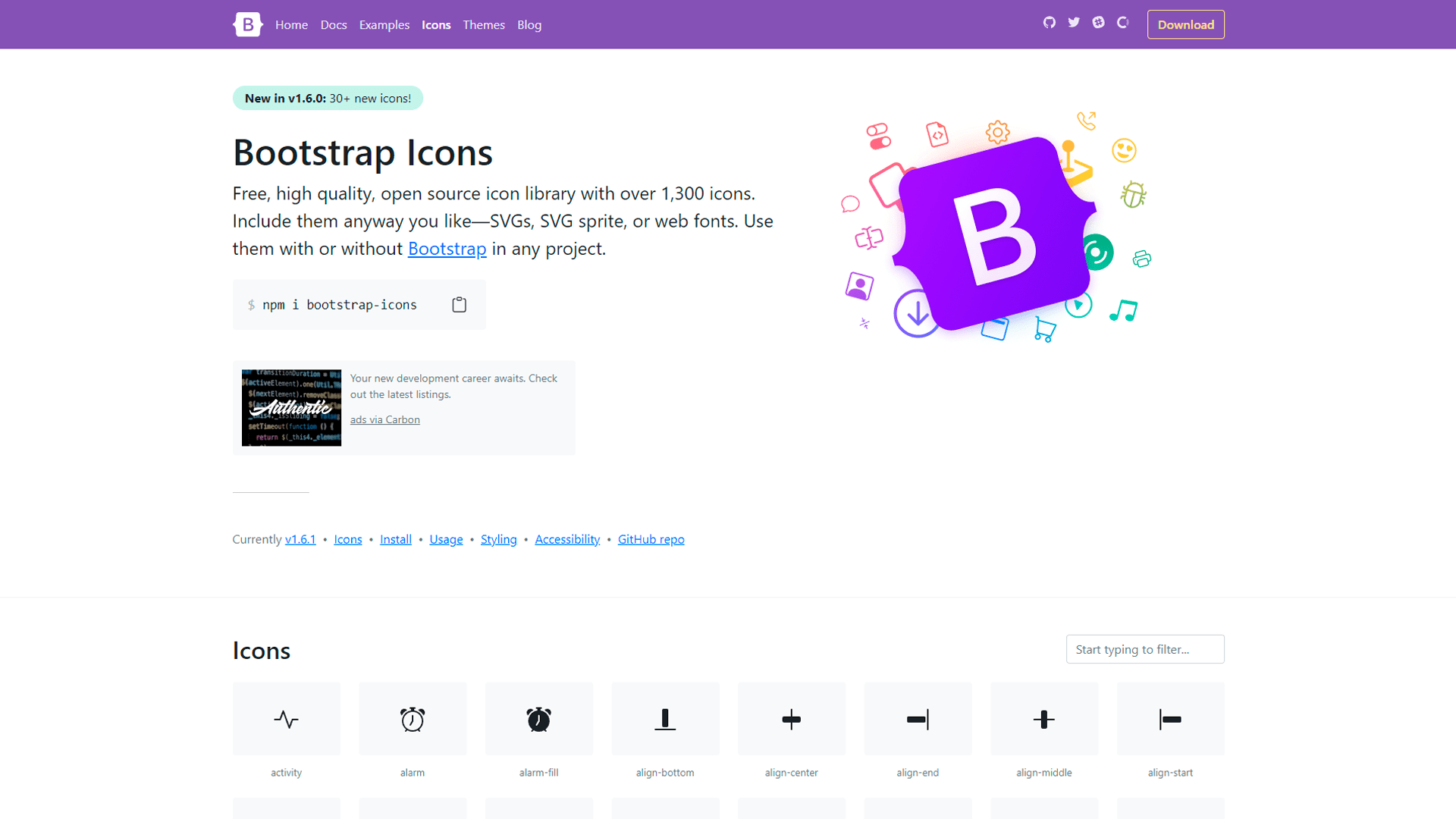 Bootstrap Icons