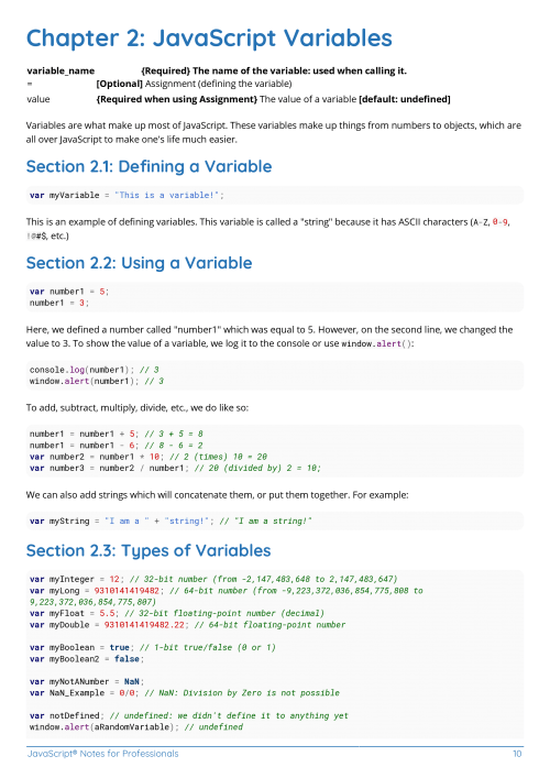 Capítulos del libro Javascript