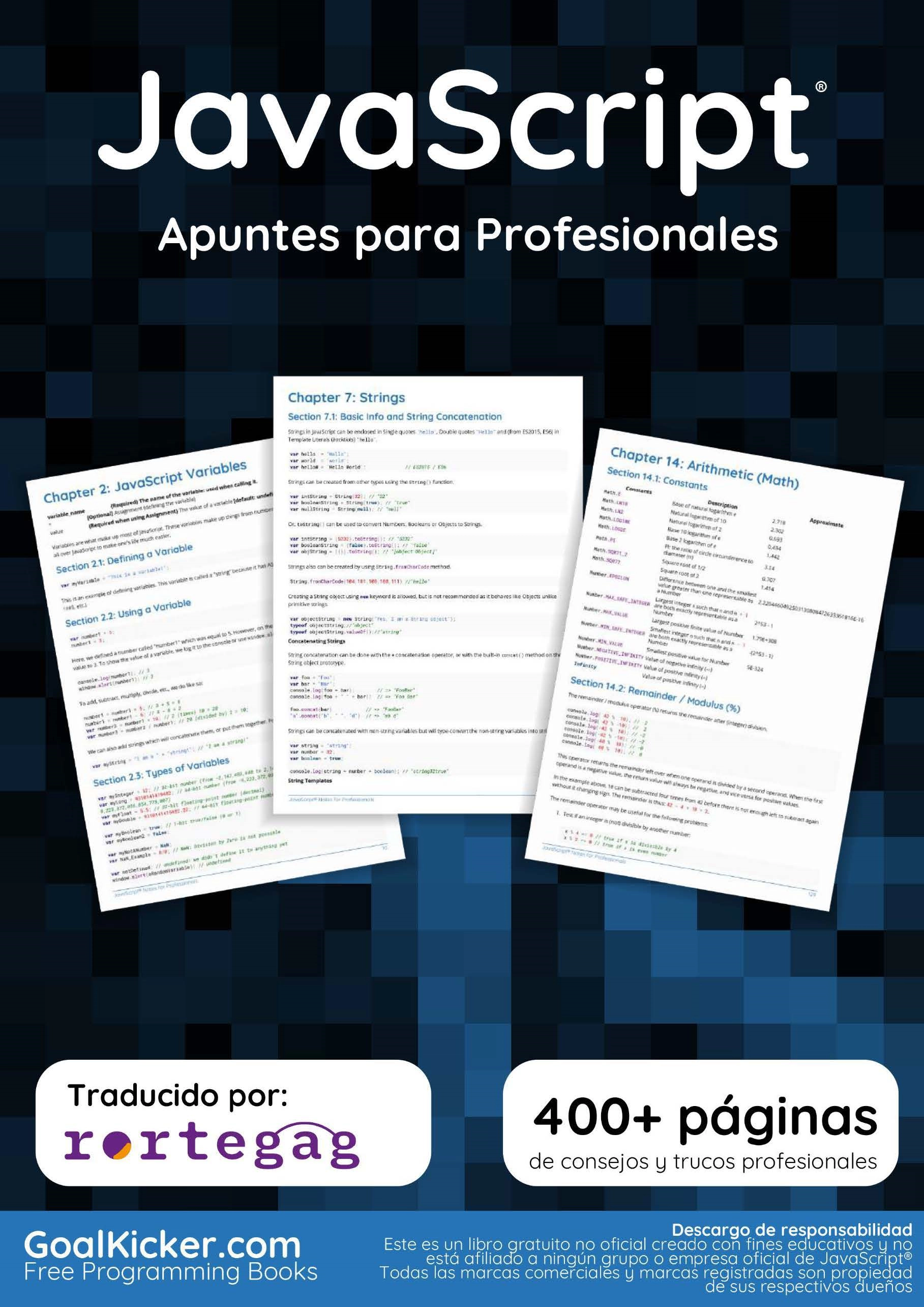 Libro JavaScript Apuntes para Profesionales