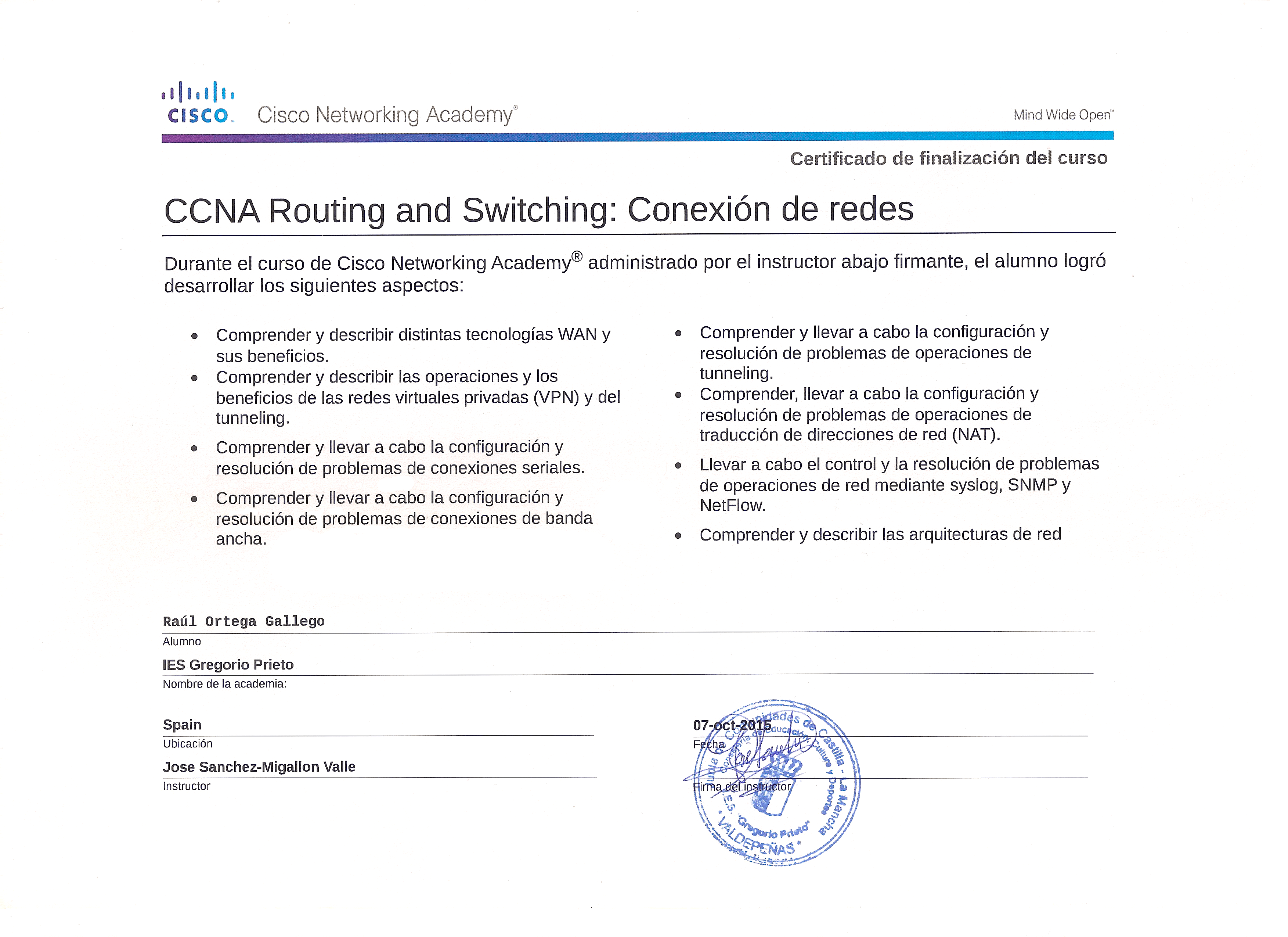 CCNA Switching and Routing: Conexión de redes